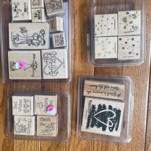 Stampin' Up! 4 Rubber Stamp Sets